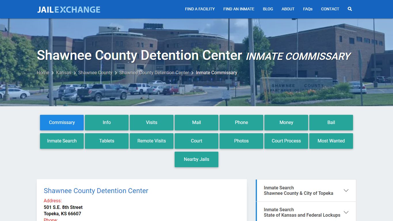 Shawnee County Detention Center Inmate Commissary - Jail Exchange