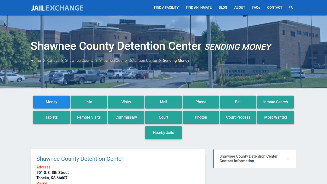 Send Money to Inmate - Shawnee County Detention Center, KS - Jail Exchange